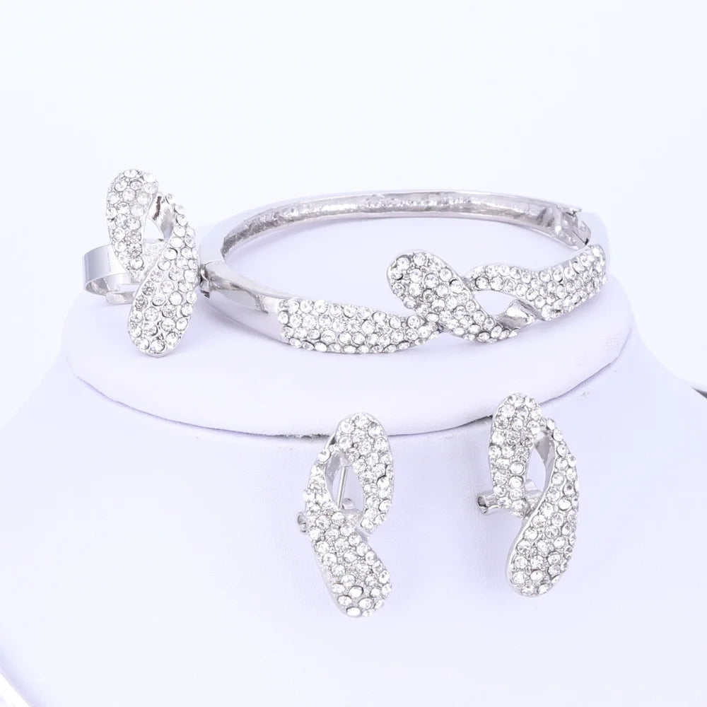 Bridal Wedding Necklace Earrings Sets