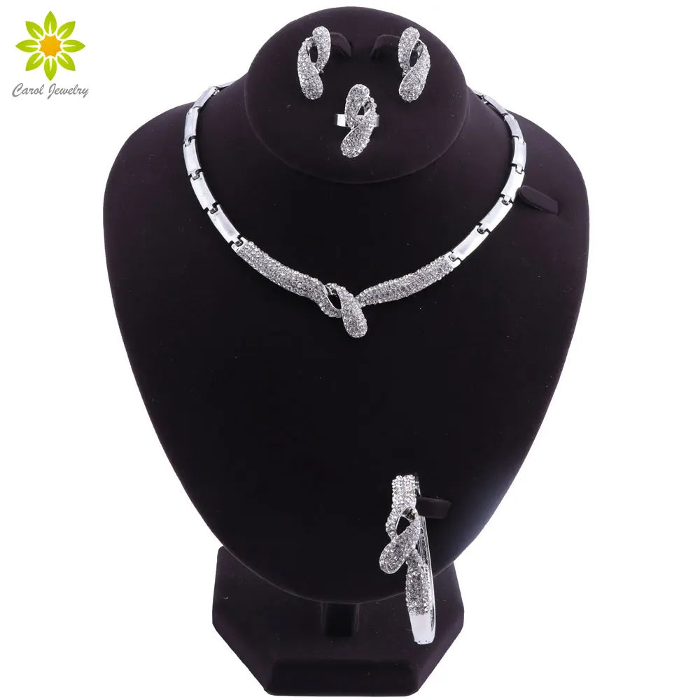 Bridal Wedding Necklace Earrings Sets