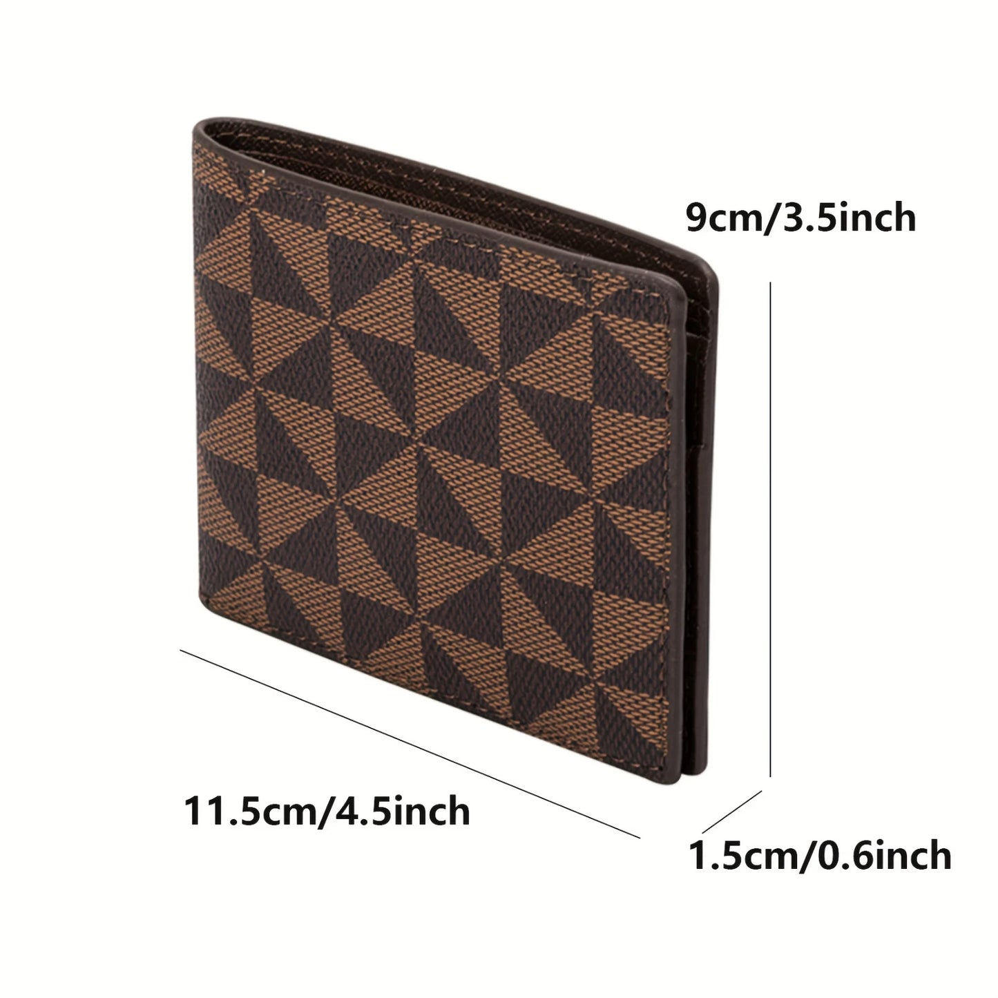 Plaid Leather Wallet
