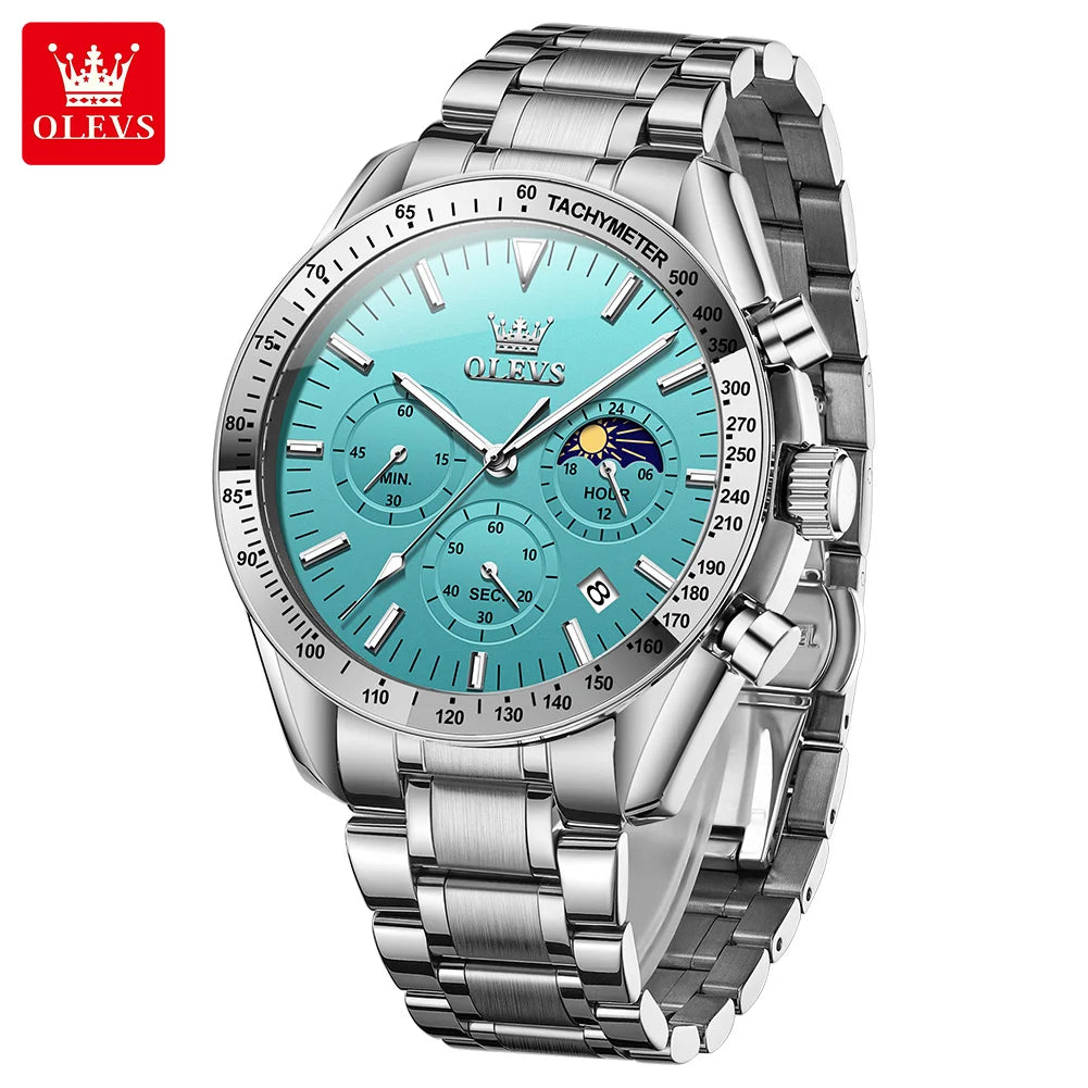 Stainless Steel Waterproof Quartz Wristwatch