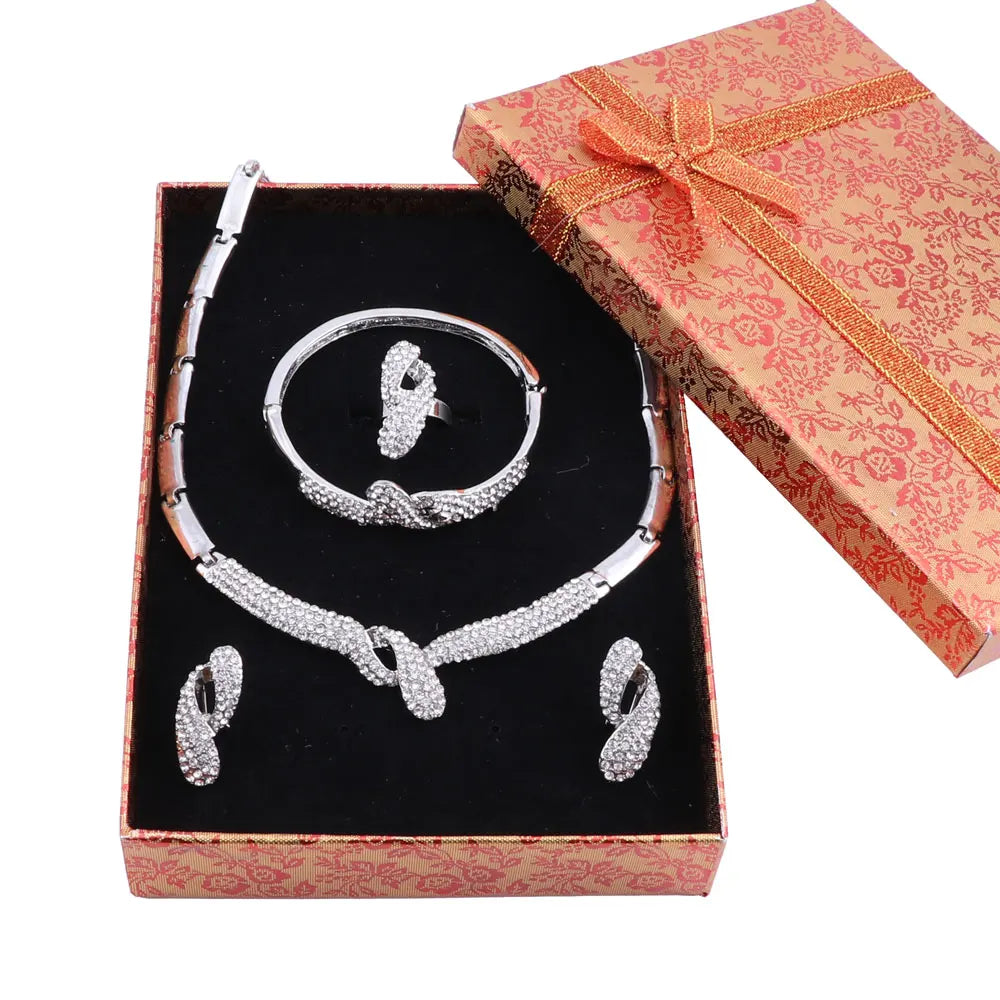 Bridal Wedding Necklace Earrings Sets