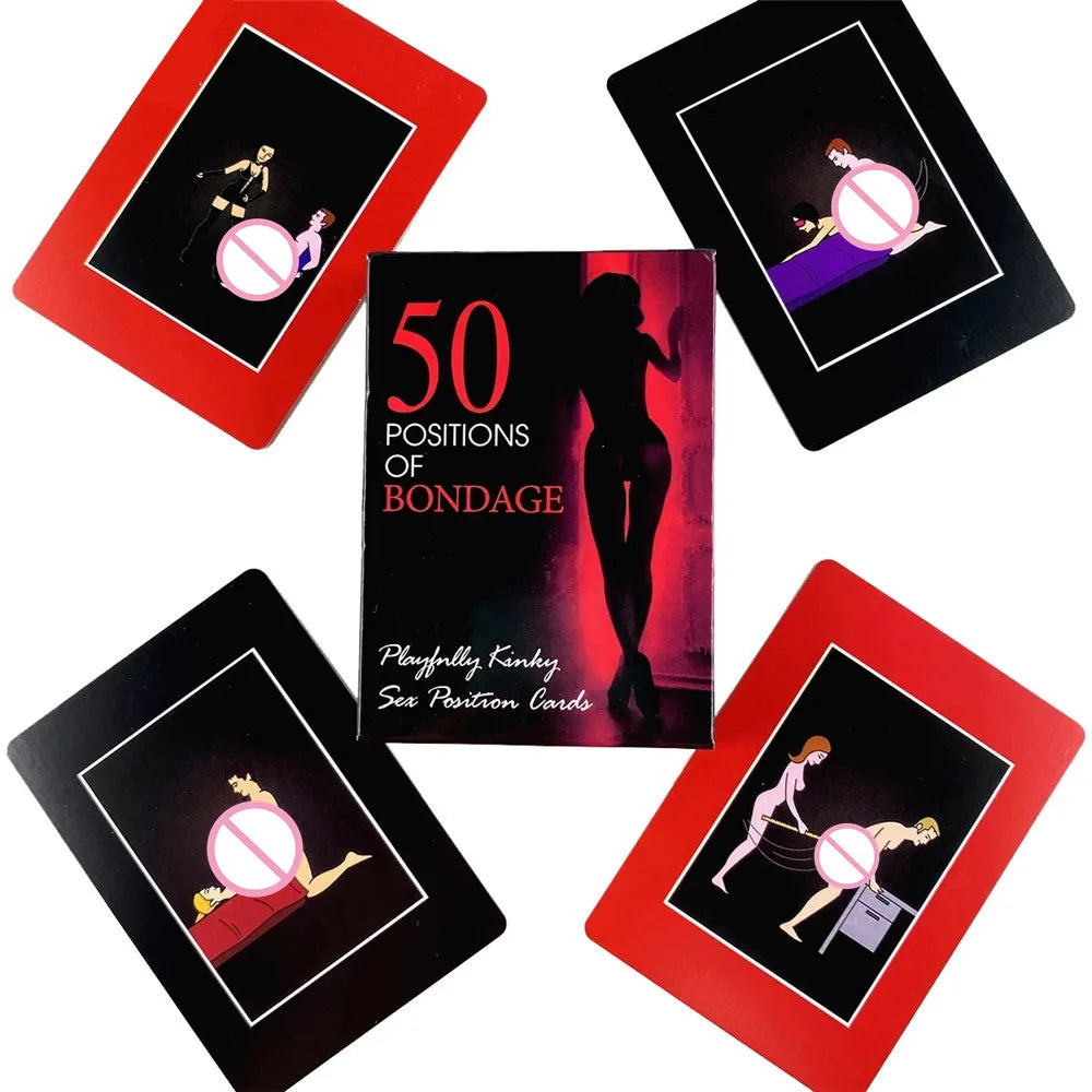 Bedroom Commands Sexual Position Game Cards
