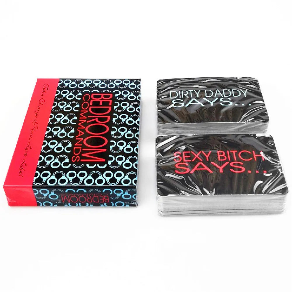 Bedroom Commands Sexual Position Game Cards