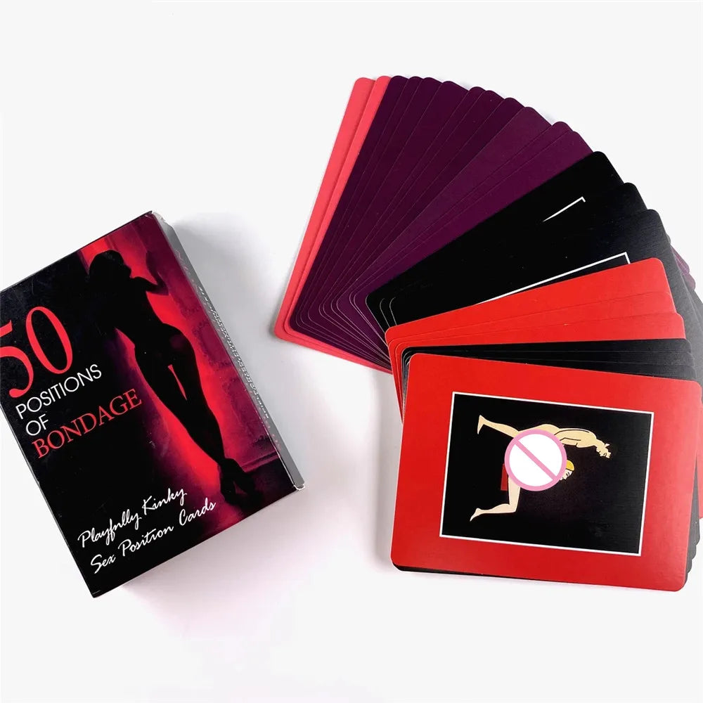 Bedroom Commands Sexual Position Game Cards