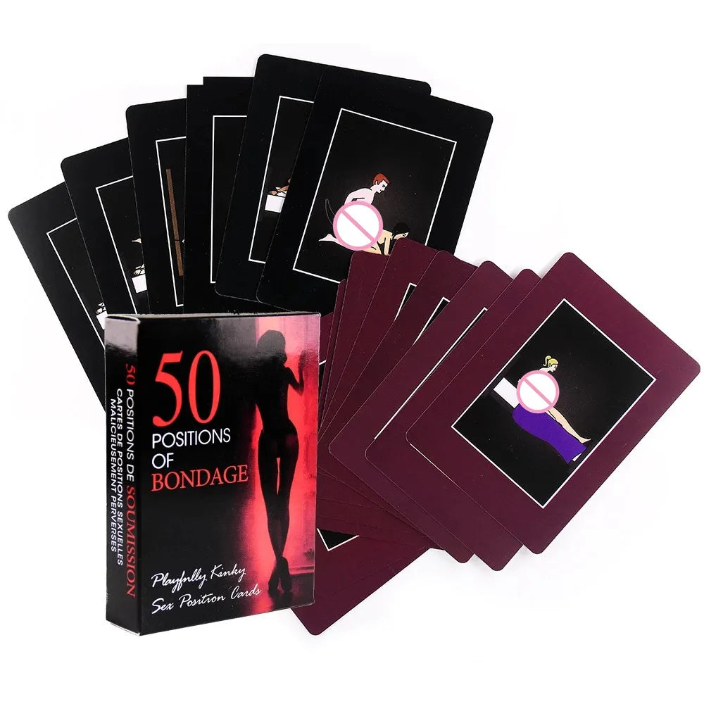 Bedroom Commands Sexual Position Game Cards