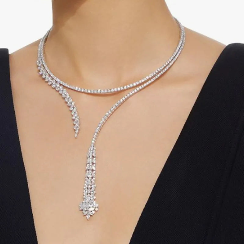 Crystal Pendant Choker