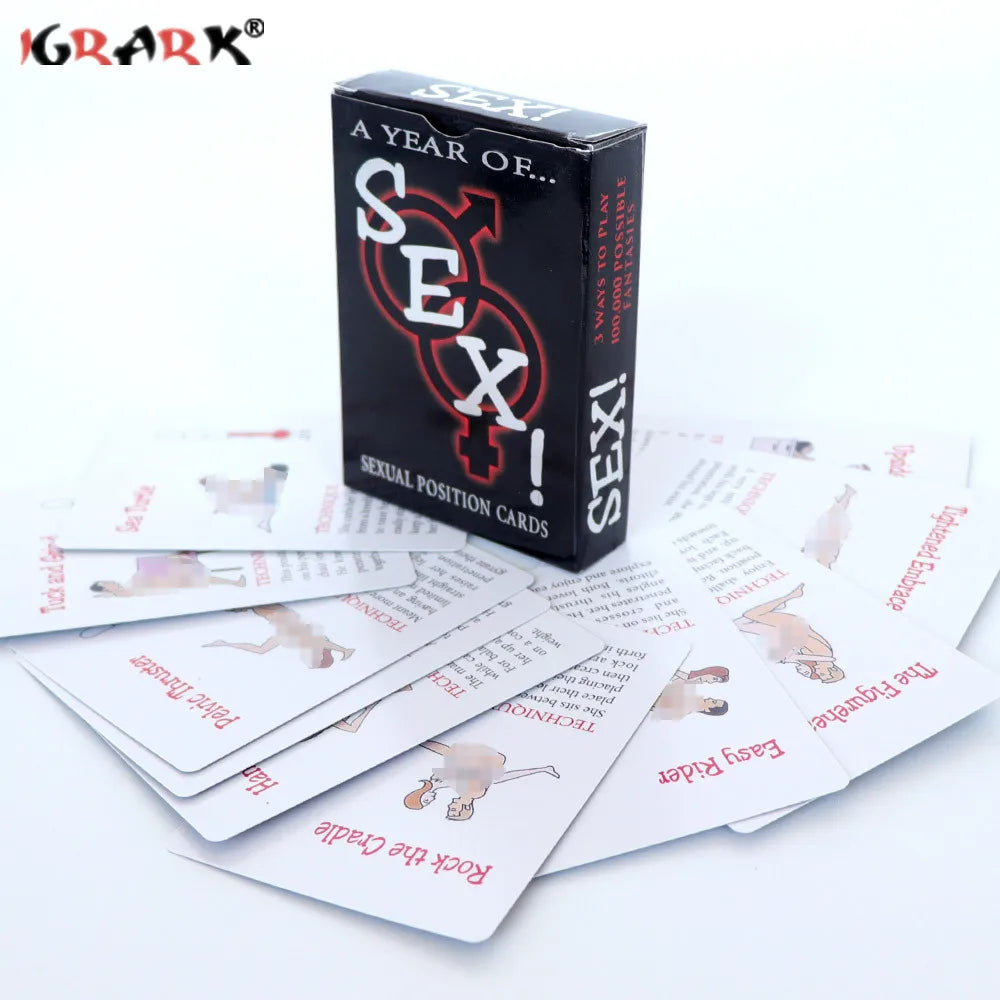 Bedroom Commands Sexual Position Game Cards