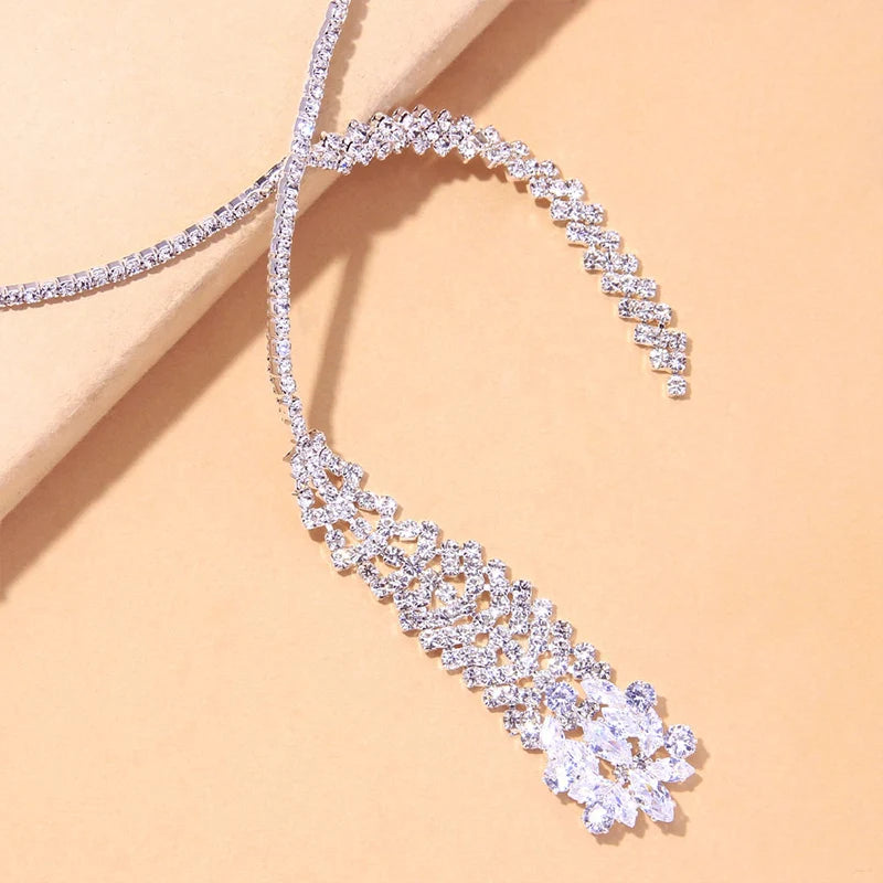 Crystal Pendant Choker