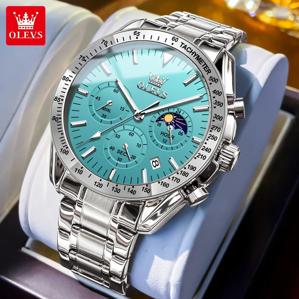Stainless Steel Waterproof Quartz Wristwatch