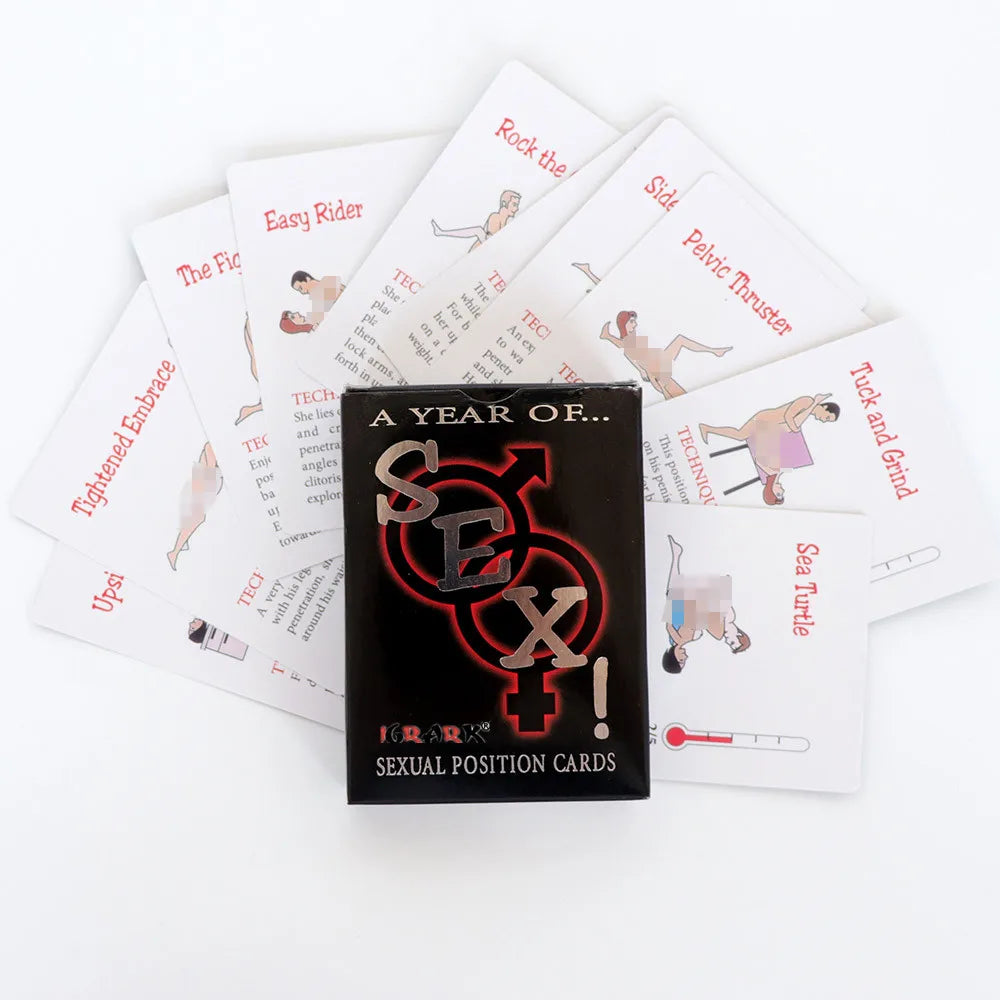 Bedroom Commands Sexual Position Game Cards