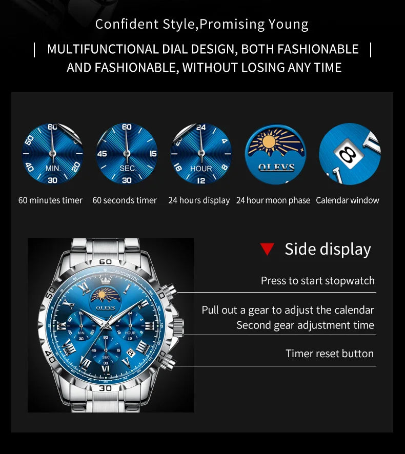 Stainless Steel Strap Watch