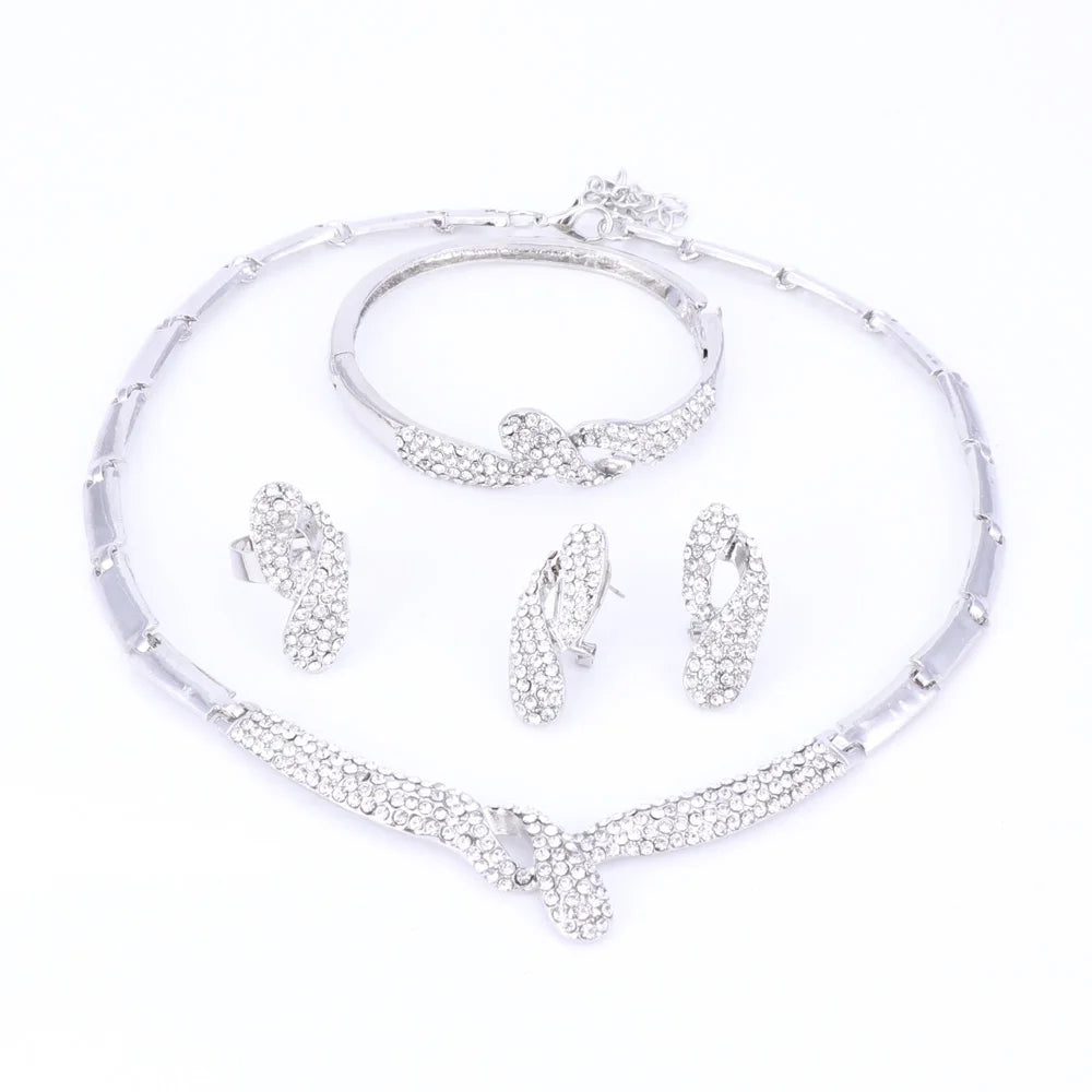 Bridal Wedding Necklace Earrings Sets