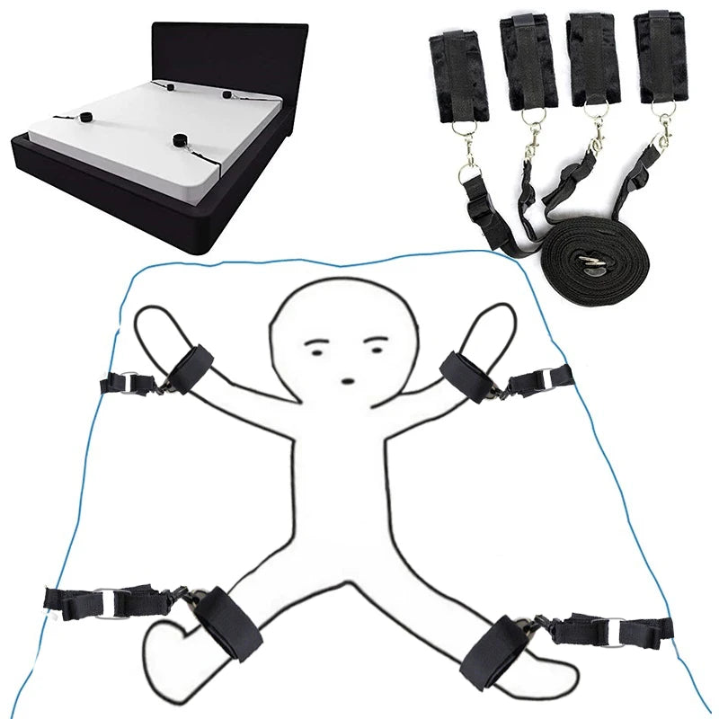 Adjustable Bandage Handcuffs And Foot Cuffs