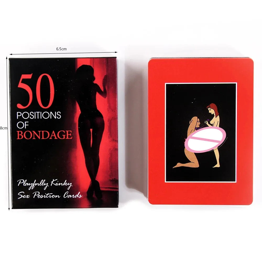 Bedroom Commands Sexual Position Game Cards