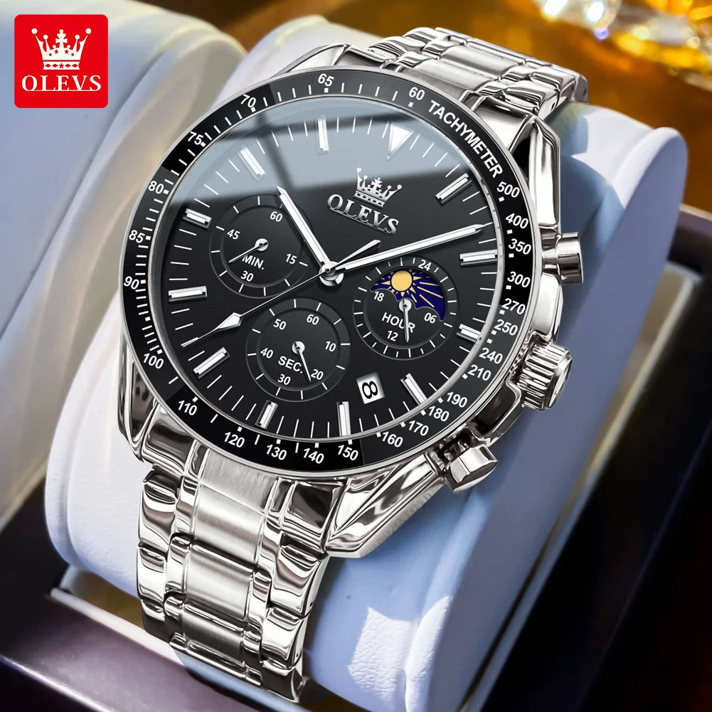 Stainless Steel Waterproof Quartz Wristwatch