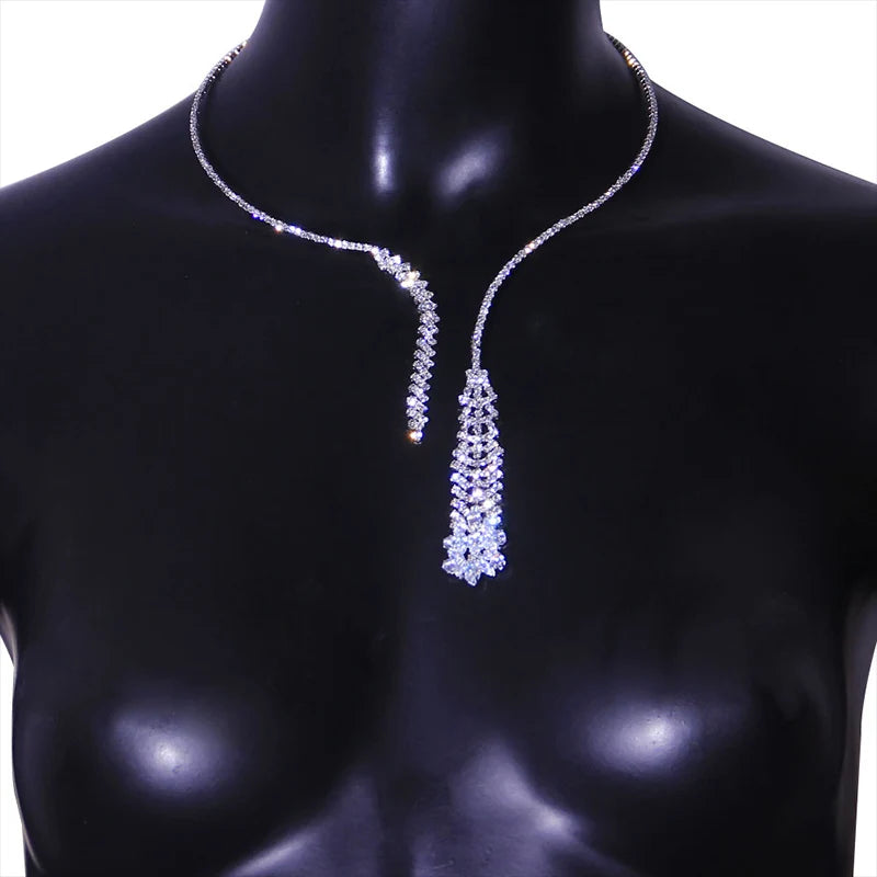 Crystal Pendant Choker