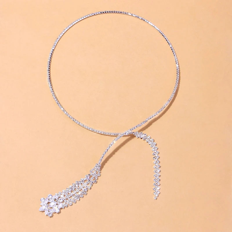 Crystal Pendant Choker