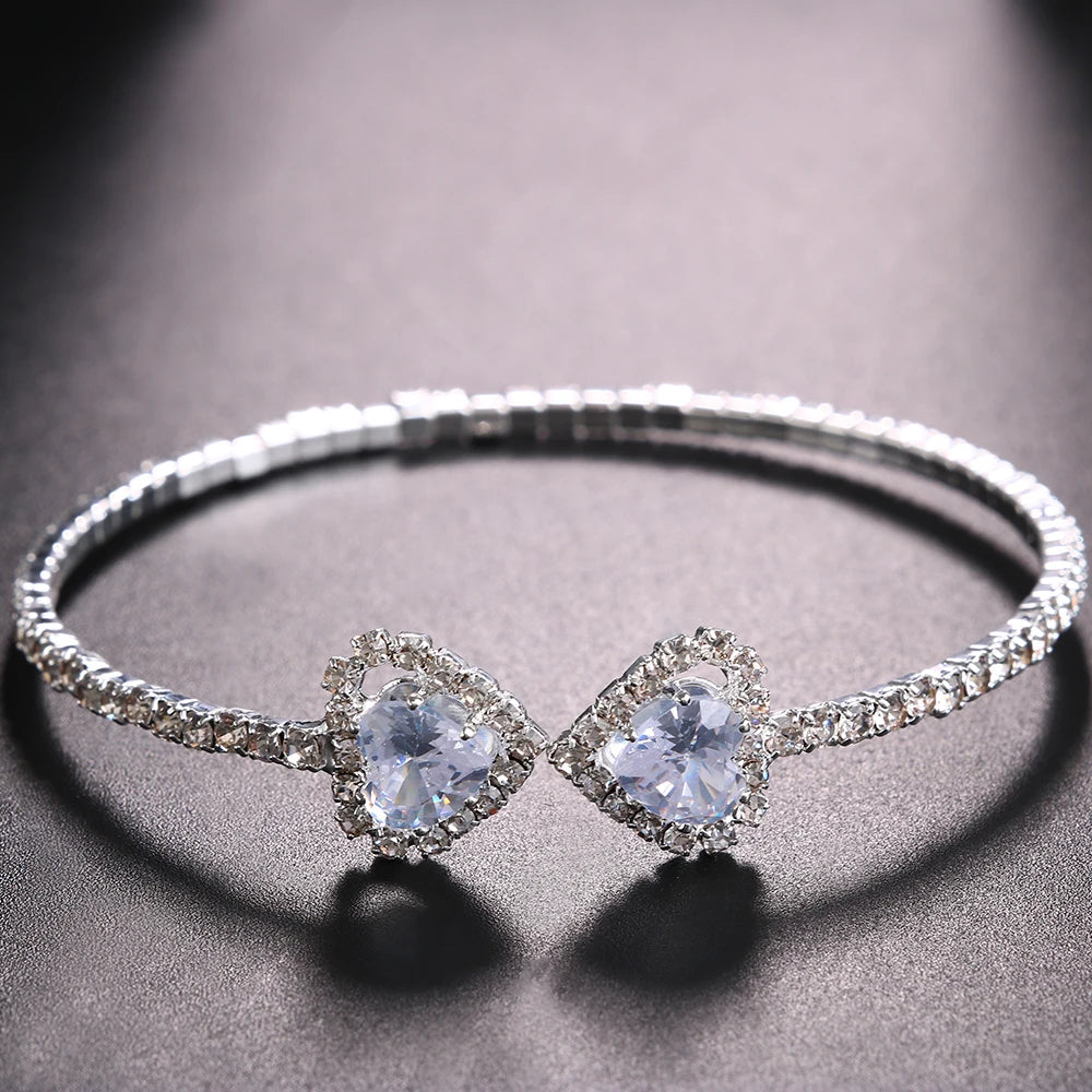 Heart Cuff Bracelet Bangle
