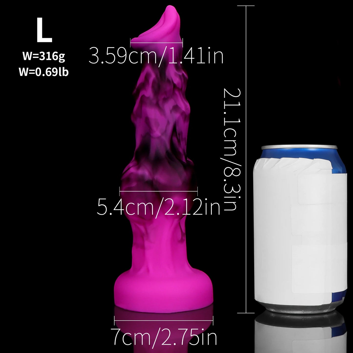 Silicone Penis Knot Dildo