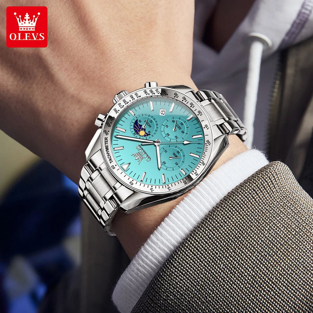 Stainless Steel Waterproof Quartz Wristwatch