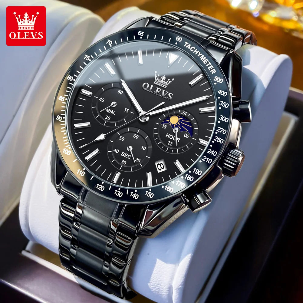 Stainless Steel Waterproof Quartz Wristwatch