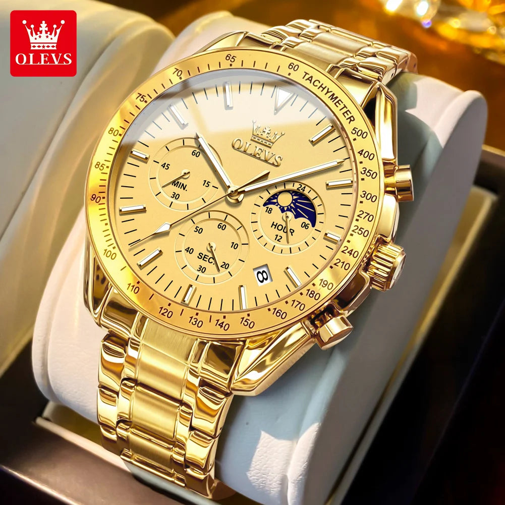 Stainless Steel Waterproof Quartz Wristwatch