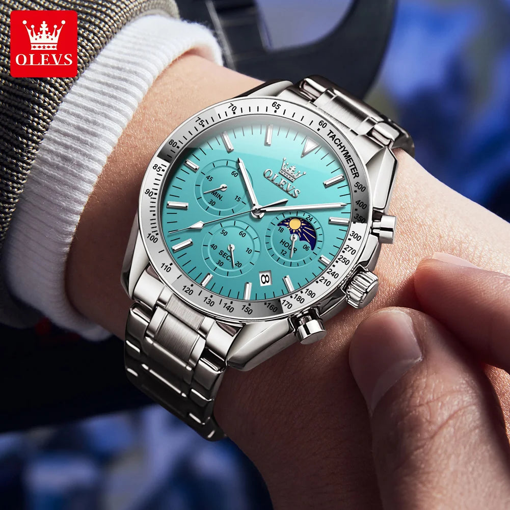 Stainless Steel Waterproof Quartz Wristwatch